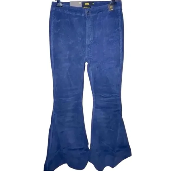 Corduroy Flare Pants | Stretch Boutique Denim | Navy | L&B | NWT | 20 - Picture 5 of 11